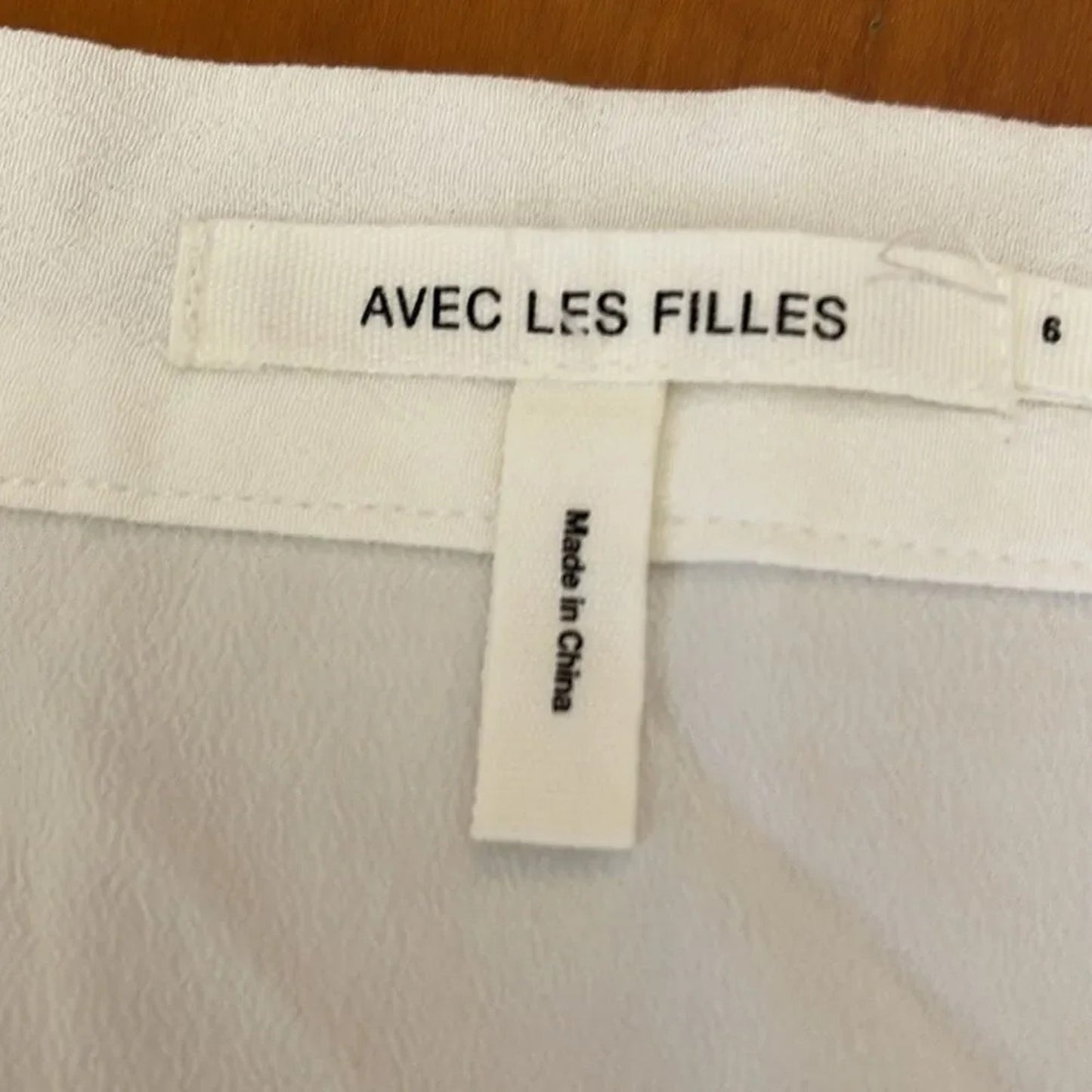 EUC Avec Les Filles White Button Down Skirt - size 6