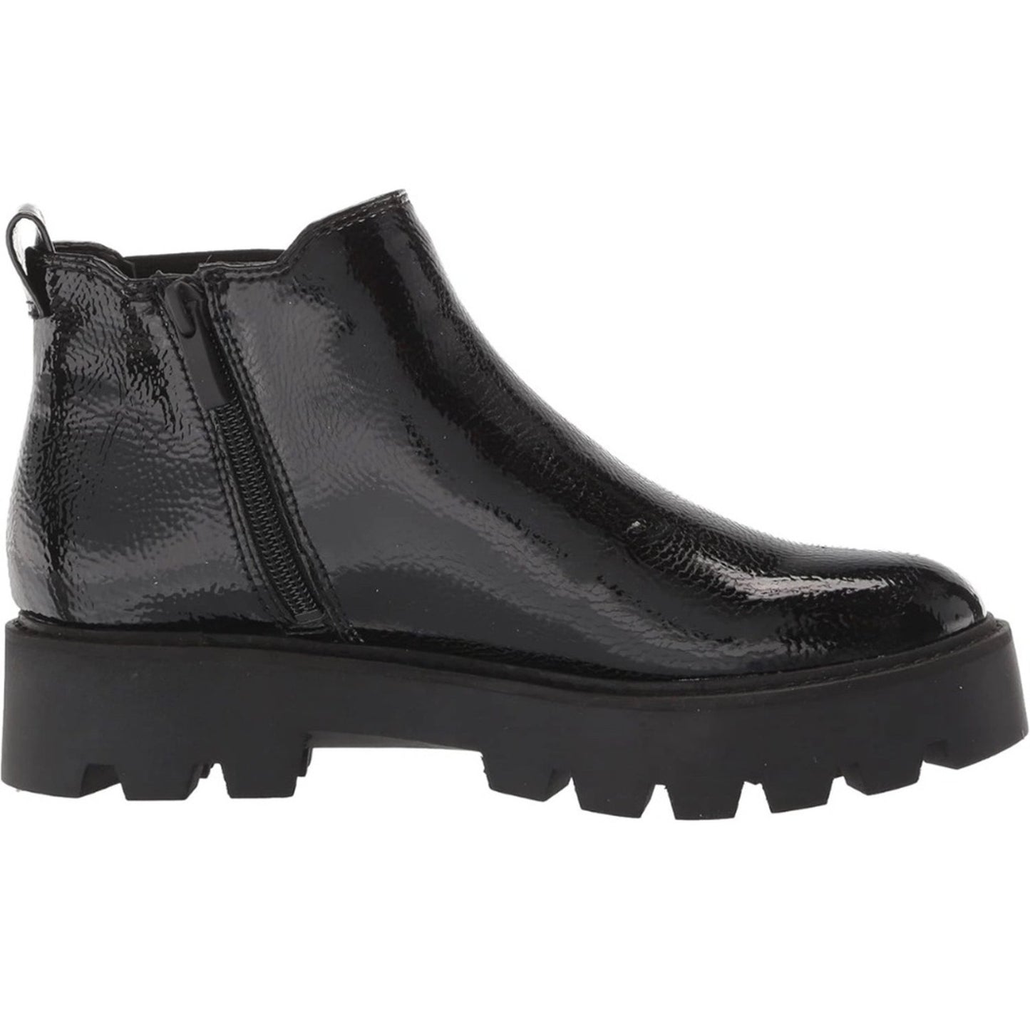 NEW Franco Sarto L-Balin booty Women's Black Patent Ankle Boots - size 8 M