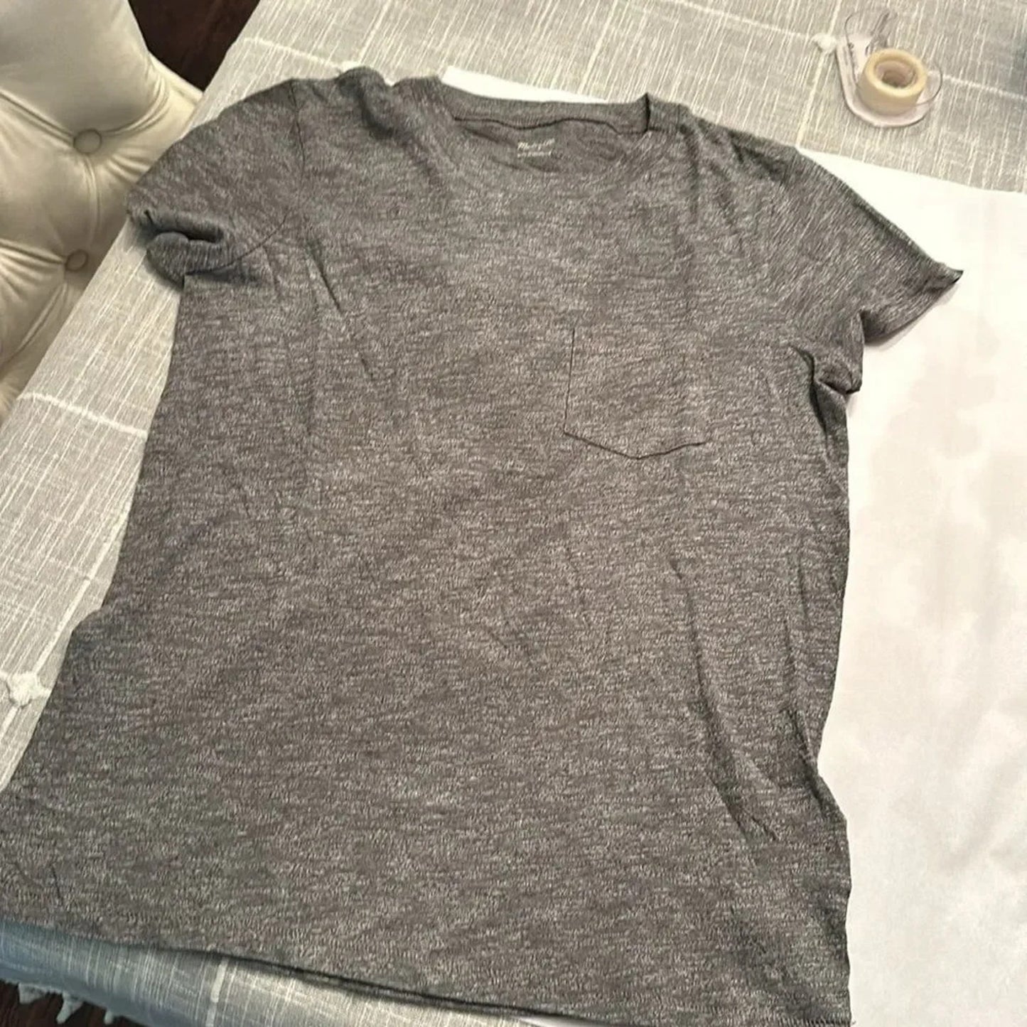 NWT Madewell Pocket Tee Shirt Short Sleeves Classic Gray