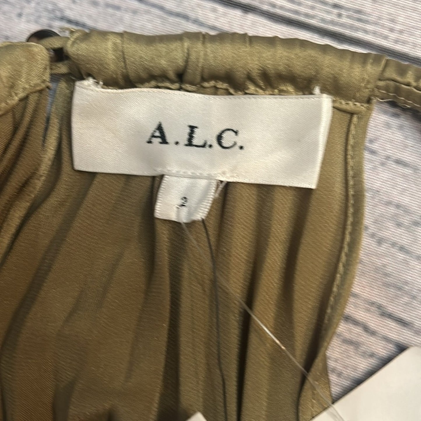 NWT A.L.C. Renzo II Pleated Satin Midi Dress - size 2