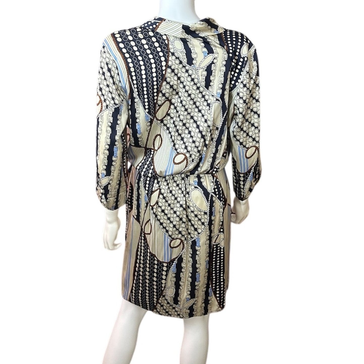 Cache vintage faux wrap silk dress - size 10