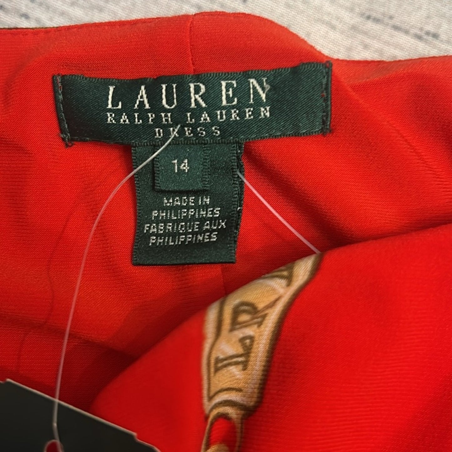 NWT Ralph Lauren red dress - size 14