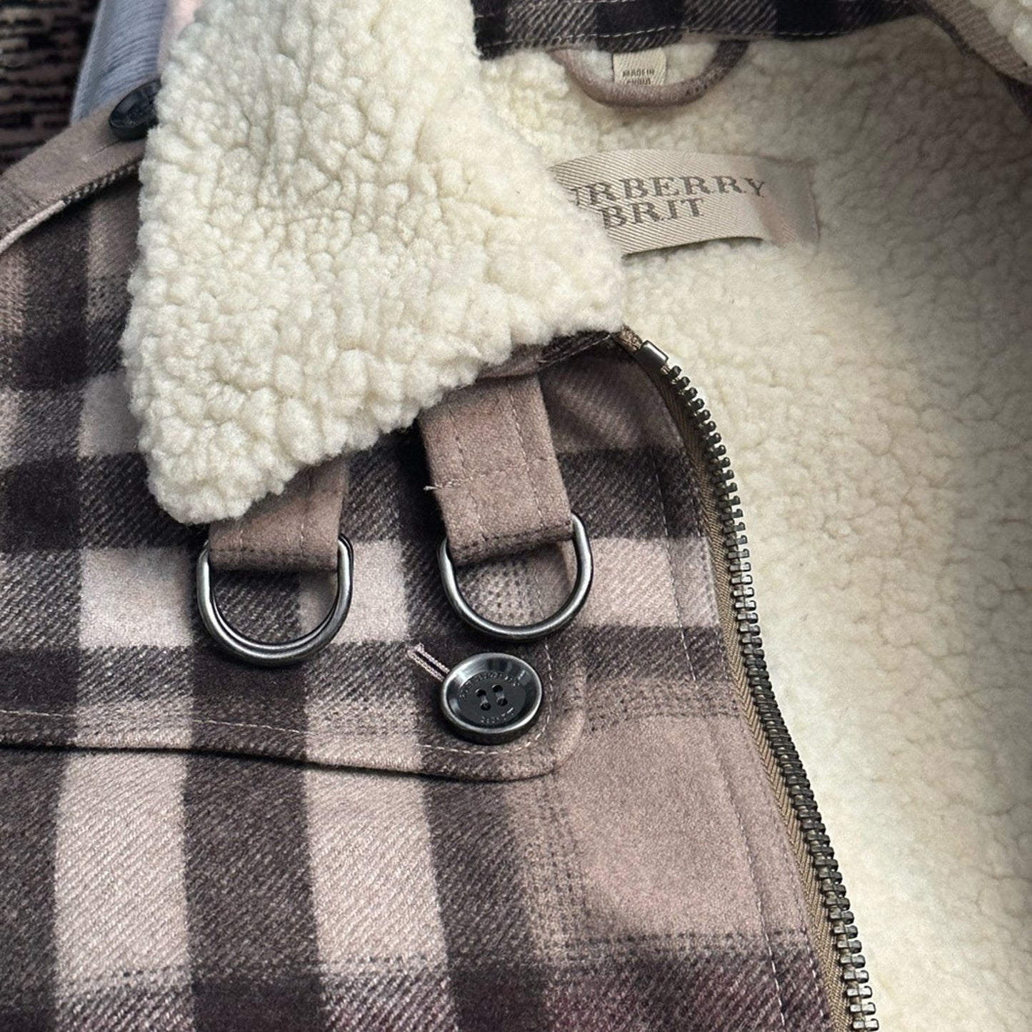 Burberry Shearling wool Jacket - size 8