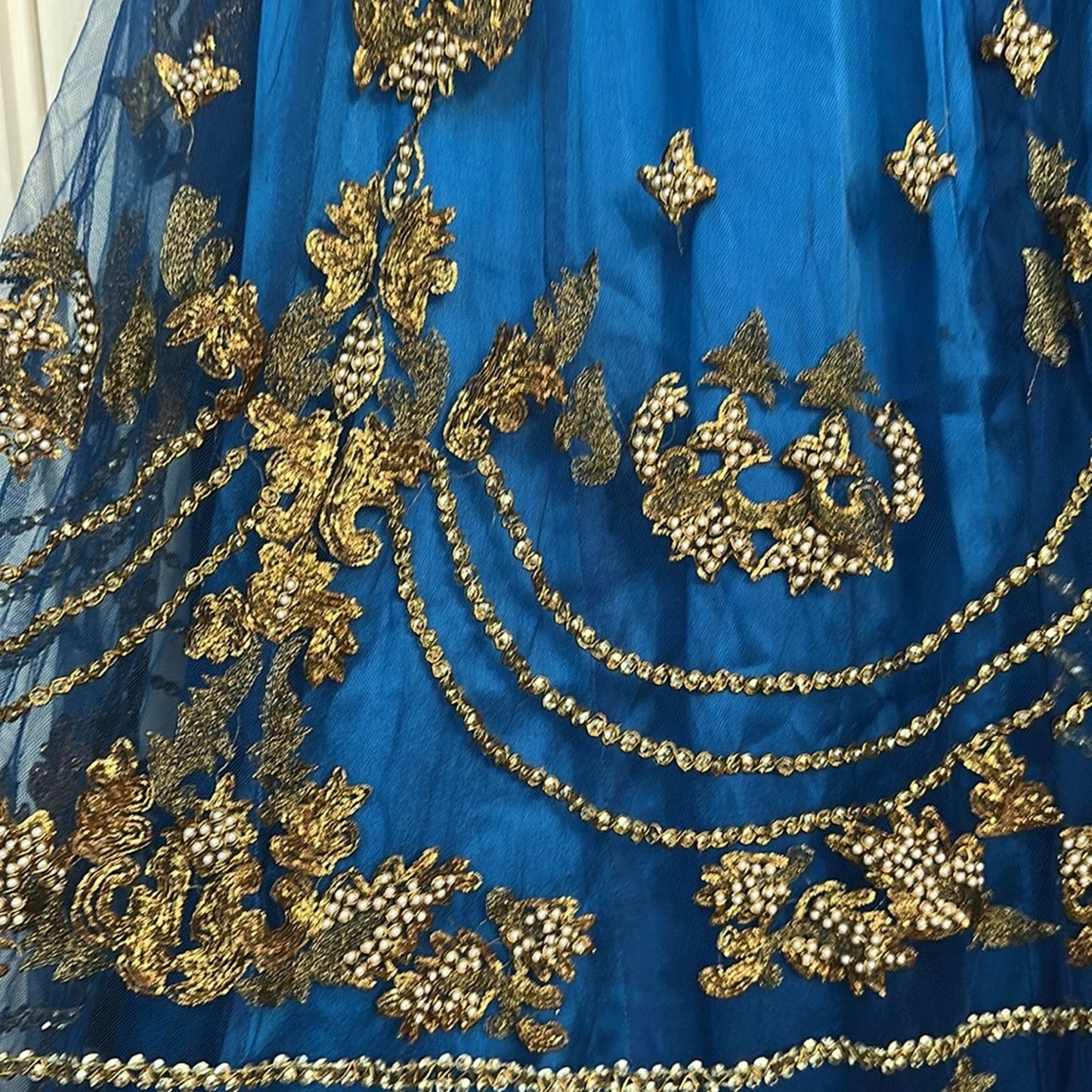 Handmade India embroidered skirt