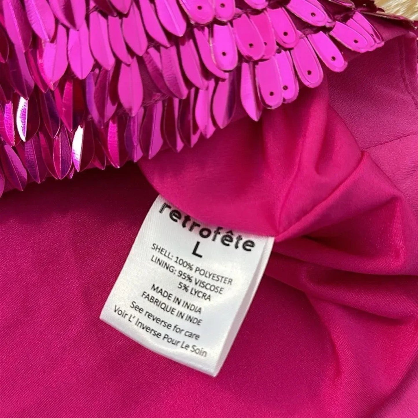 NWT Retrofete ANSLEY LOW RISE FEATHER SEQUIN SKIRT - size large