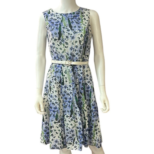 NWT Tommy Hilfiger blue floral dress - size 4