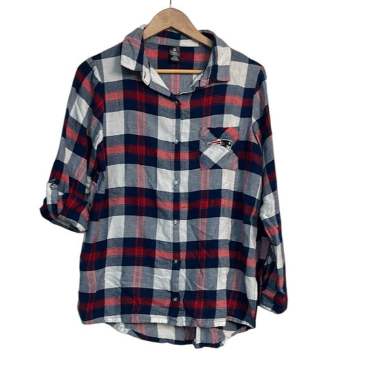 NFL Patriots official flannel shirt - size large