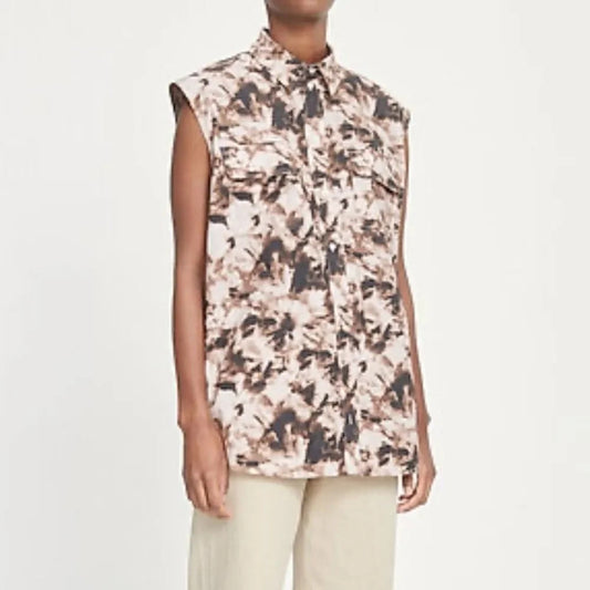NWT Samsøe Samsøe Tea shirt top aop 10783 - Short-sleeved shirts - size Small