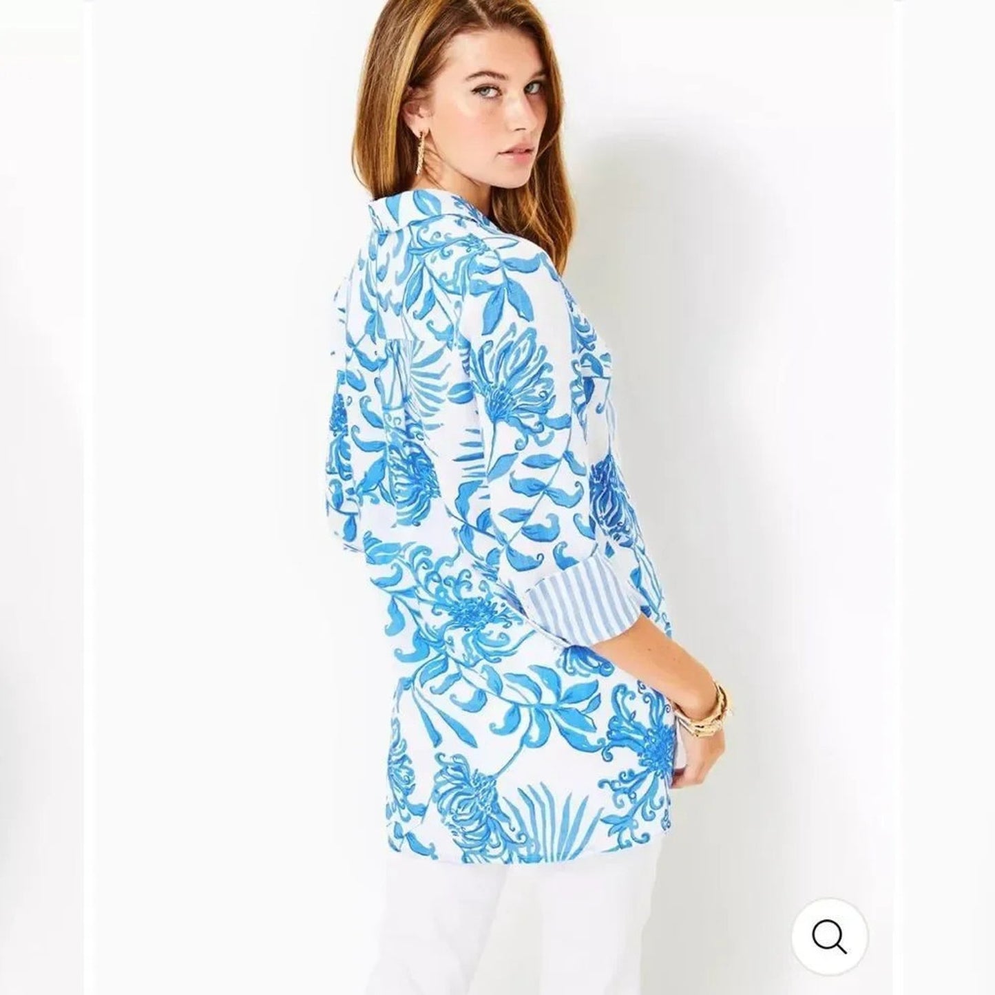 NWT LILLY PULITZER
RIVERLYN PIECED PRINT TUNIC (GLISTEN IN THE SUN)