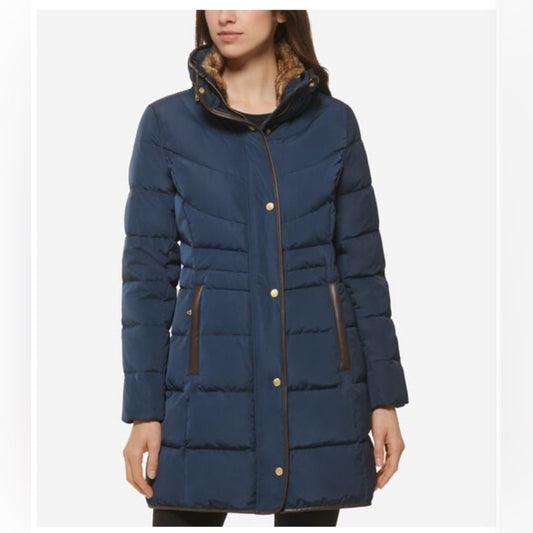 NWT Cole Haan Women's Hidden-Hood Puffer Coat - size large