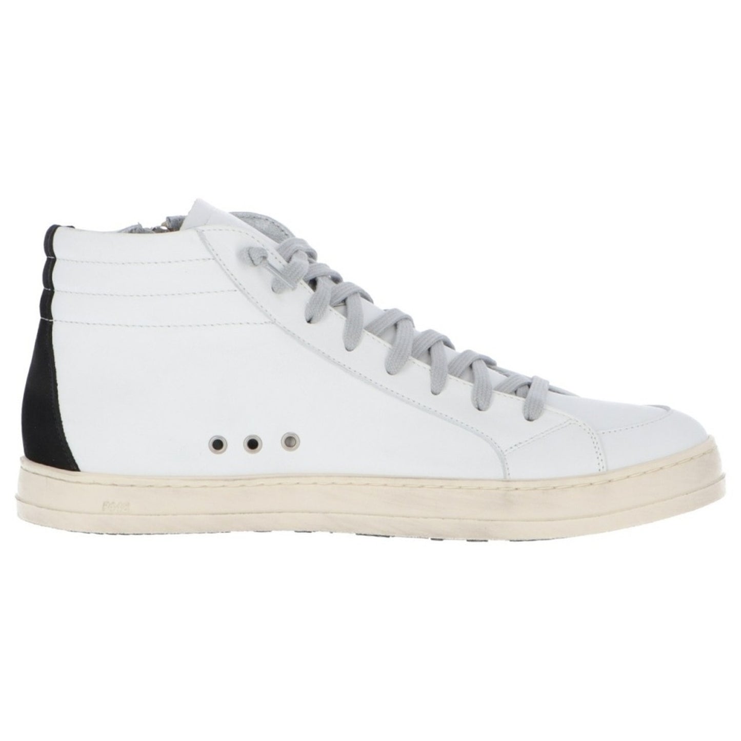 P448 Scarpe P448 Uomo Skate White Black Made In Italy Pell - size 8.5