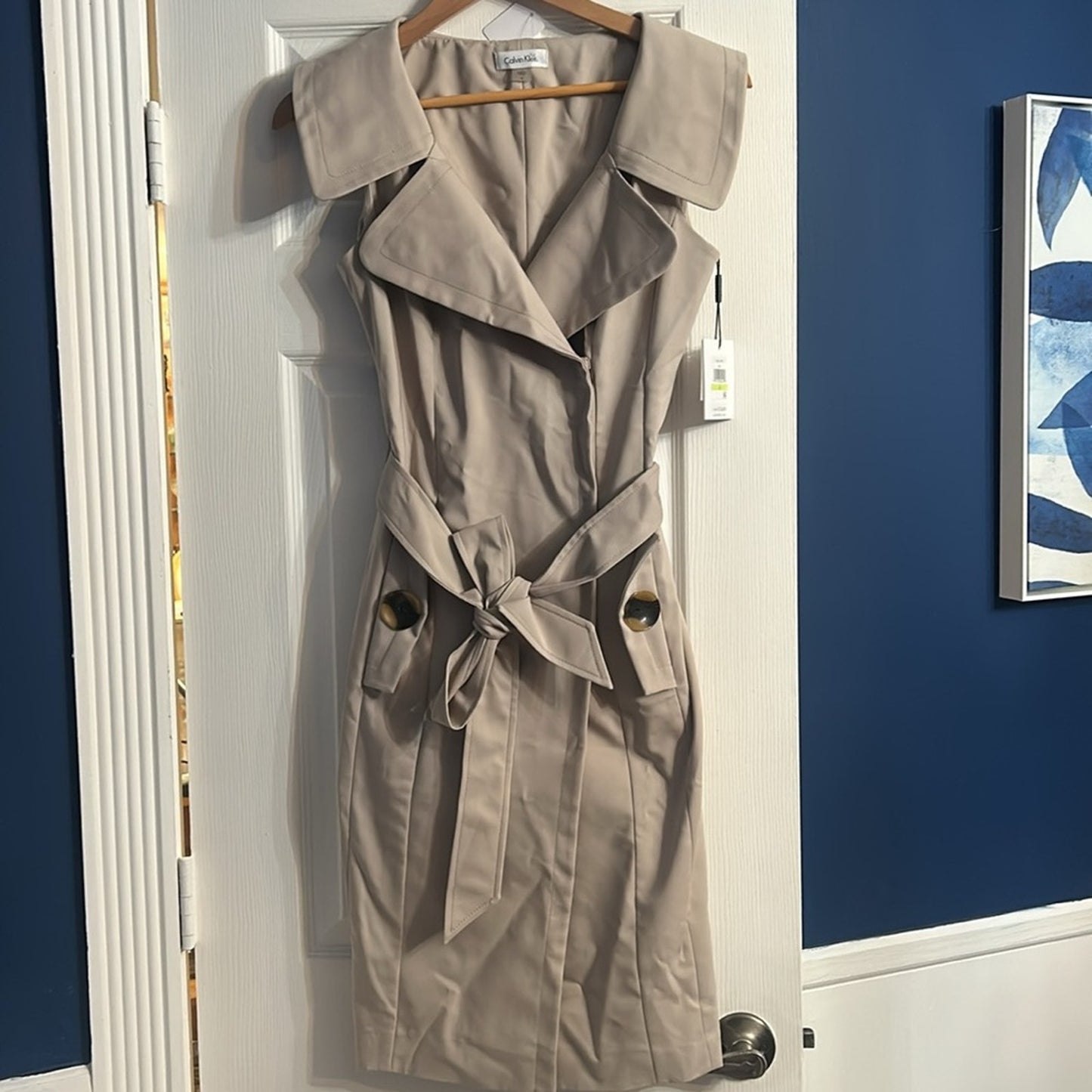 NWT Calvin Klein Moto Sheath Dress - size 4