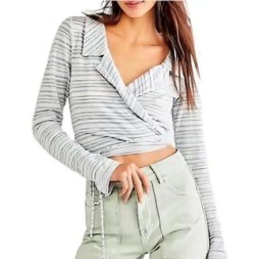 Free People Eloise Wrap Long sleeve top - size small