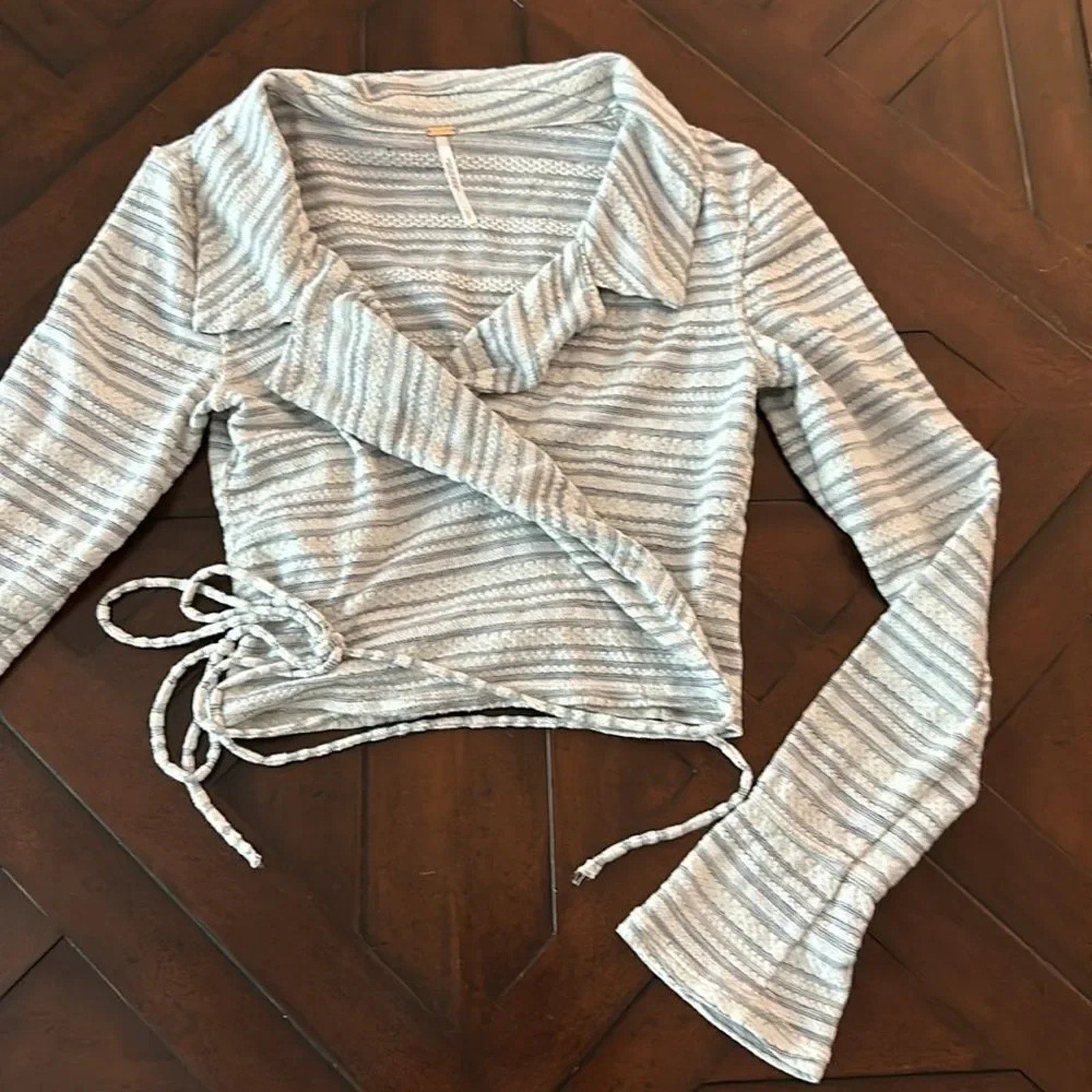 Free People Eloise Wrap Long sleeve top - size small