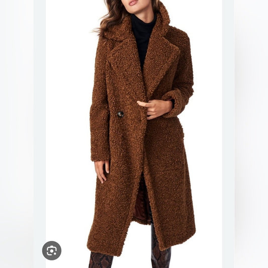 NWT Bernardo Call Me Cozy Vegan Fur Coat - size XL