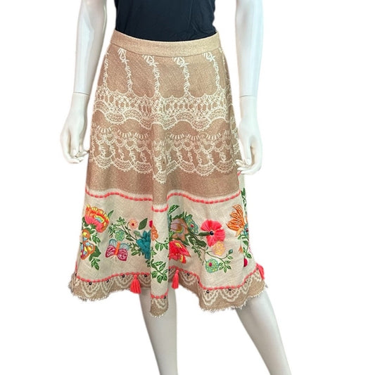 Farm Rio vintage midi skirt - size M