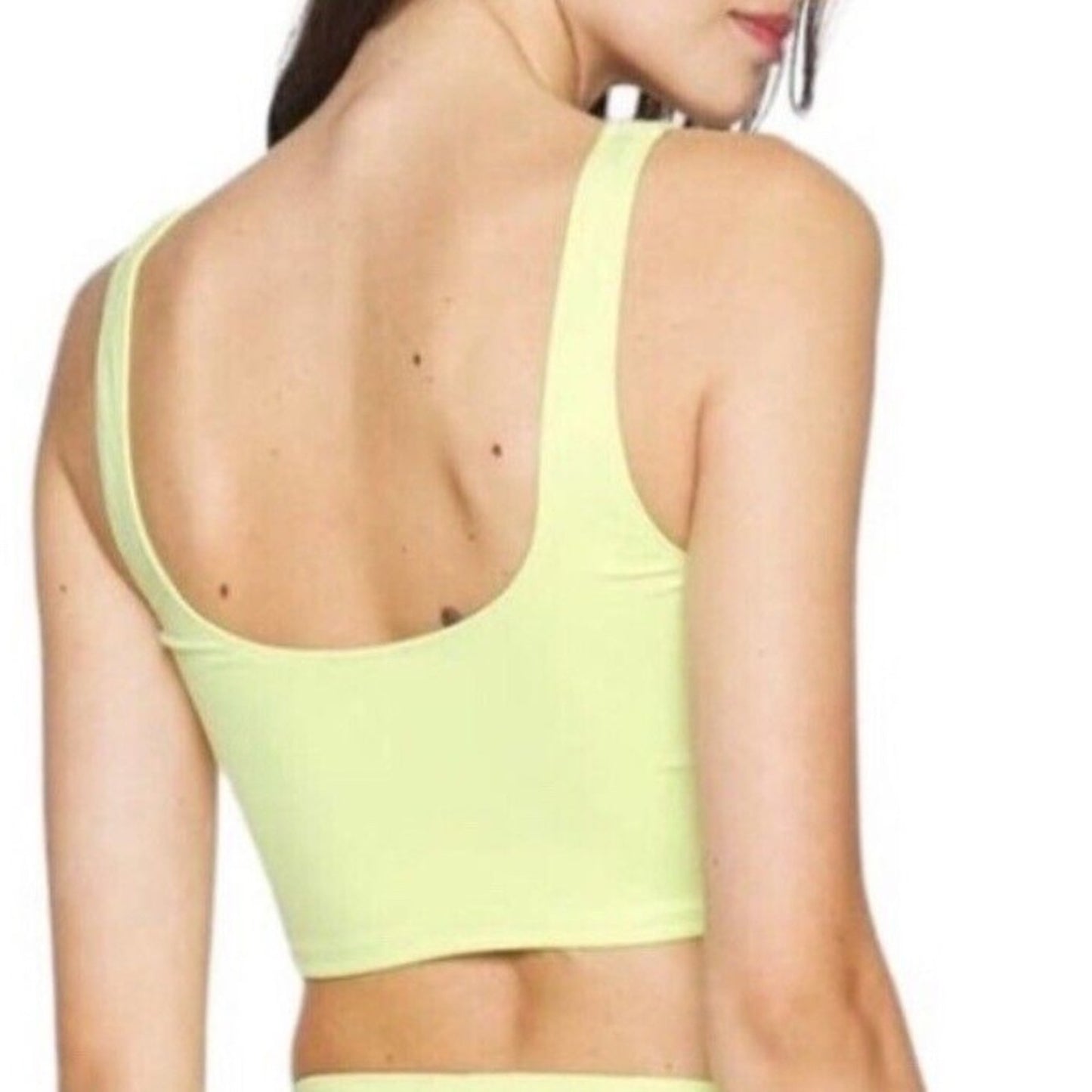 NWT Good American Key Lime Good Scuba Swim Tank