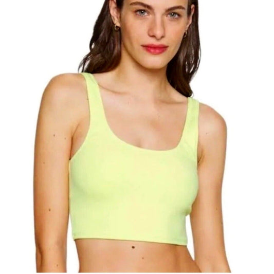 NWT Good American Key Lime Good Scuba Swim Tank