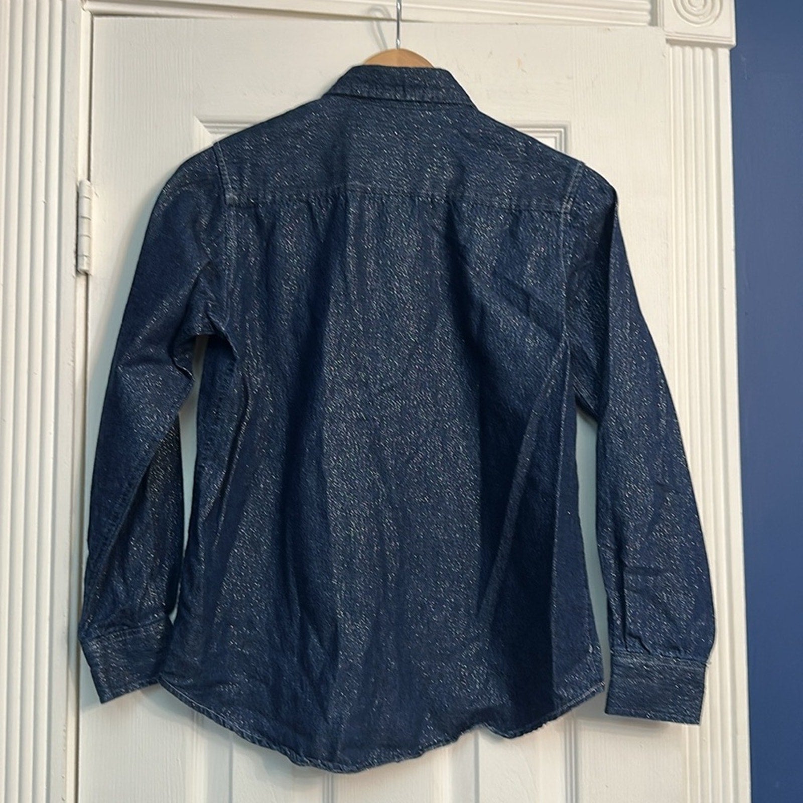 Disney vintage Embroidered Denim Button-Up Shirt - size small