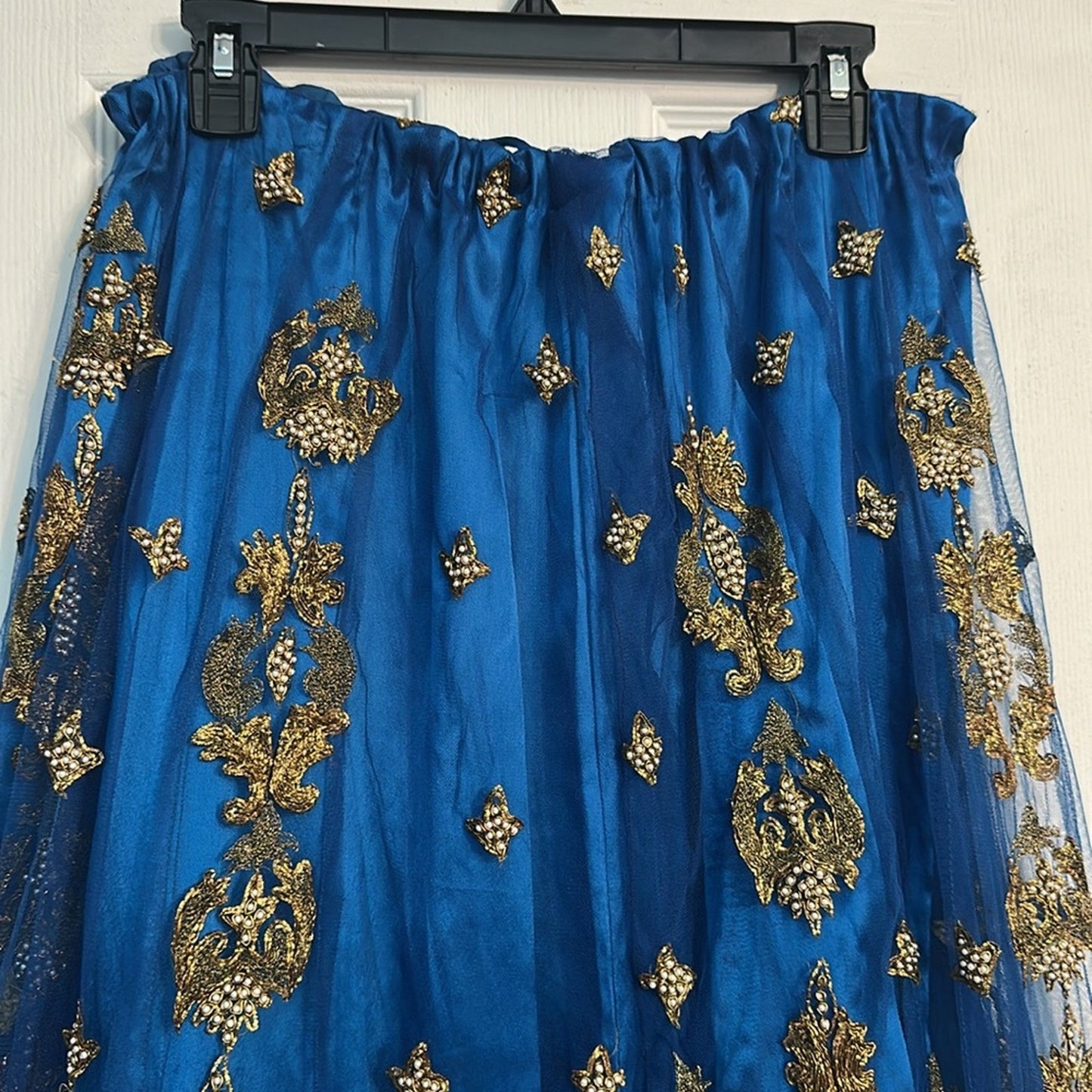 Handmade India embroidered skirt