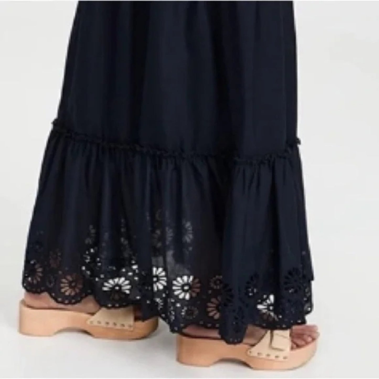 Splendid Kora Eyelet V-Neck Maxi Dress - size XL