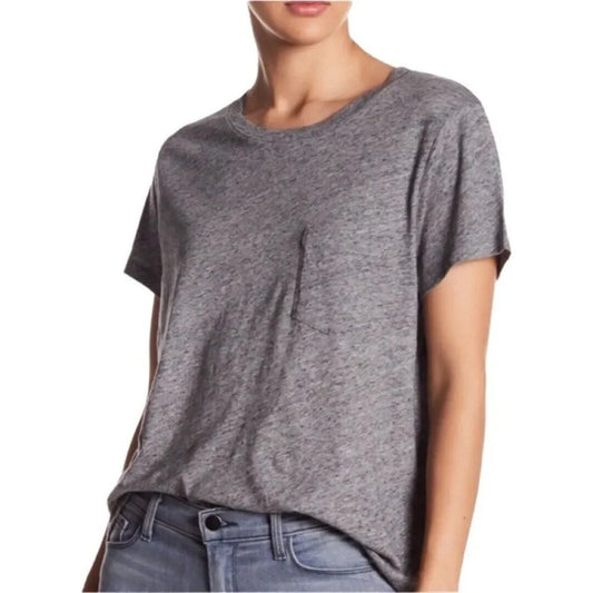 NWT Madewell Pocket Tee Shirt Short Sleeves Classic Gray