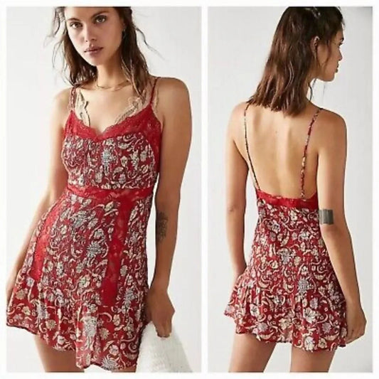 NEW Free People Last Night Mini Nightgown Slipdress