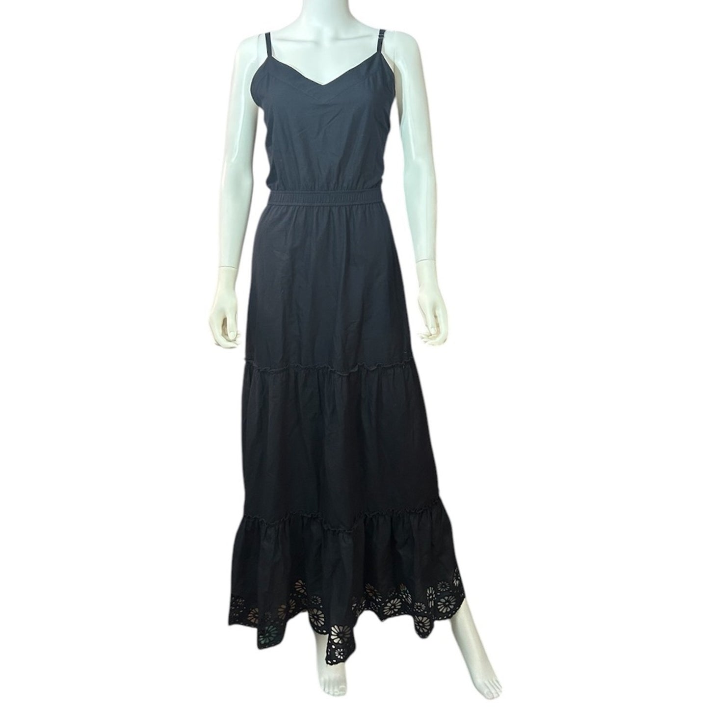 Splendid Kora Eyelet V-Neck Maxi Dress - size XL