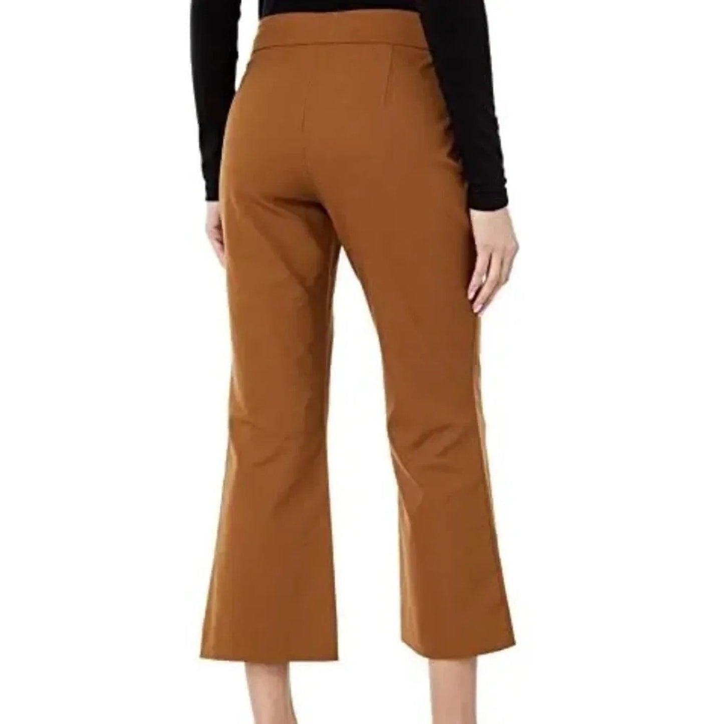 NEW VINCE Kick Flare Crop Pant in Toffee - size 12