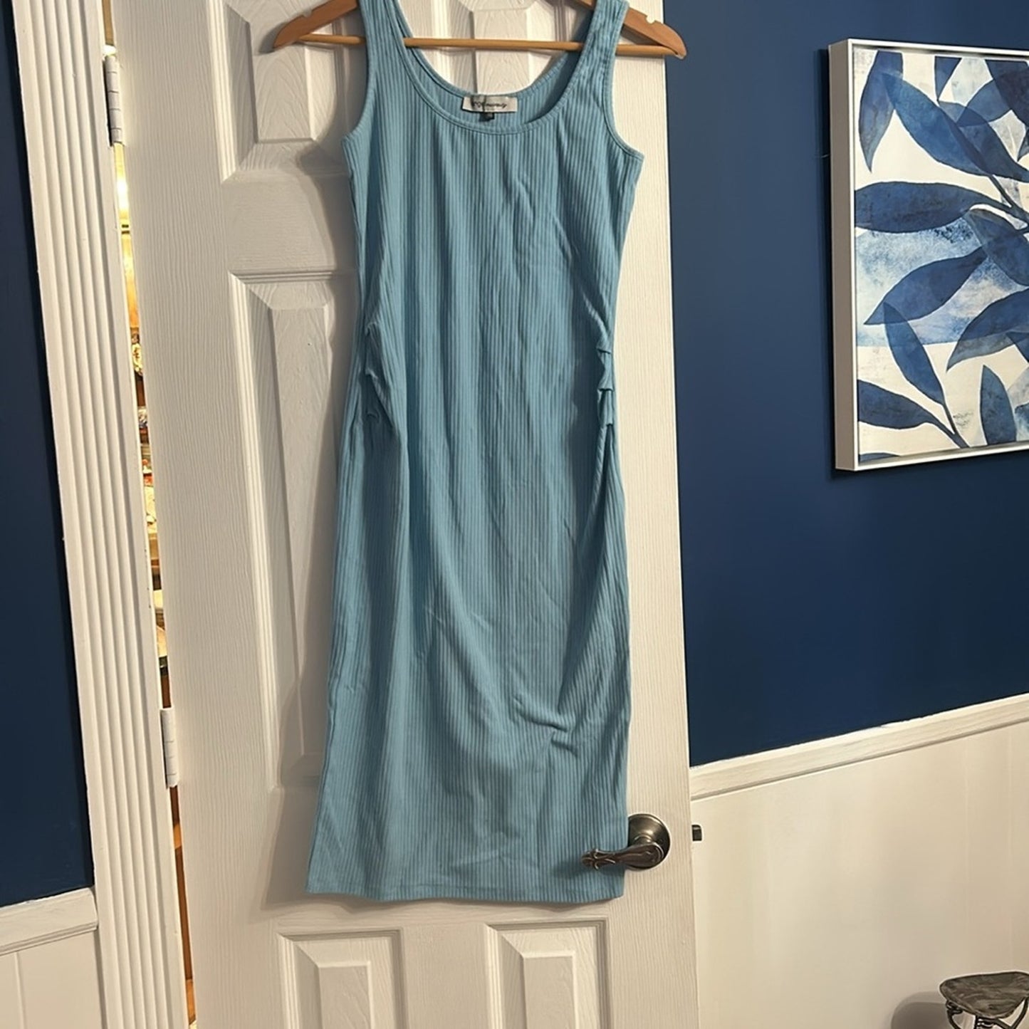 NEW Angel Maternity Clarisse Tank Dress- Light Blue - size XS